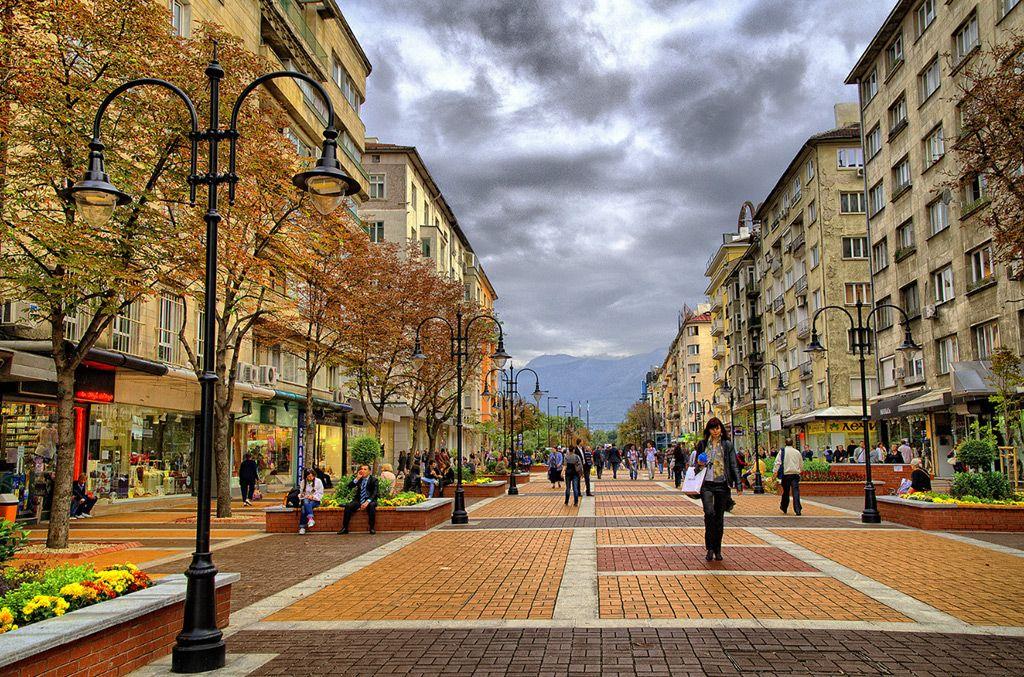 Boulevard Vitosha (Vitoshka) à Sofia - La rue piétonne de Sofia