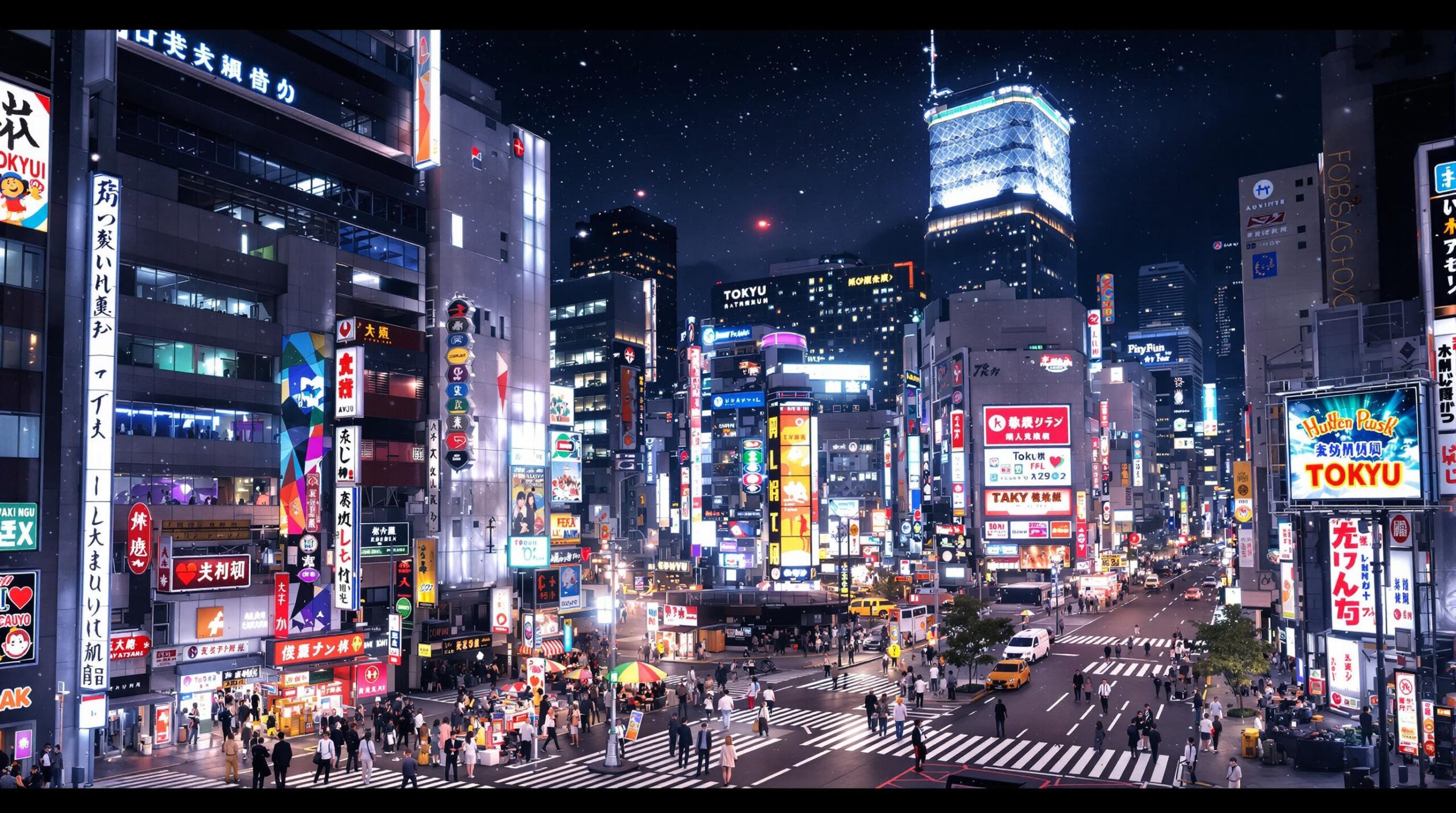 Tokyo : vue panoramique de Shinjuku avec ses gratte-ciels illuminés