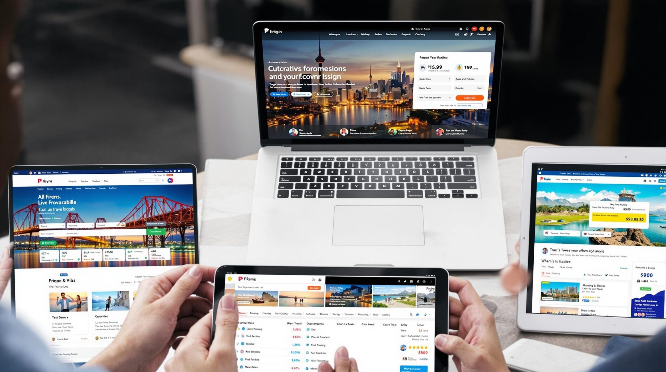 site de réservation de voyage : interface utilisateur simple et avis clients