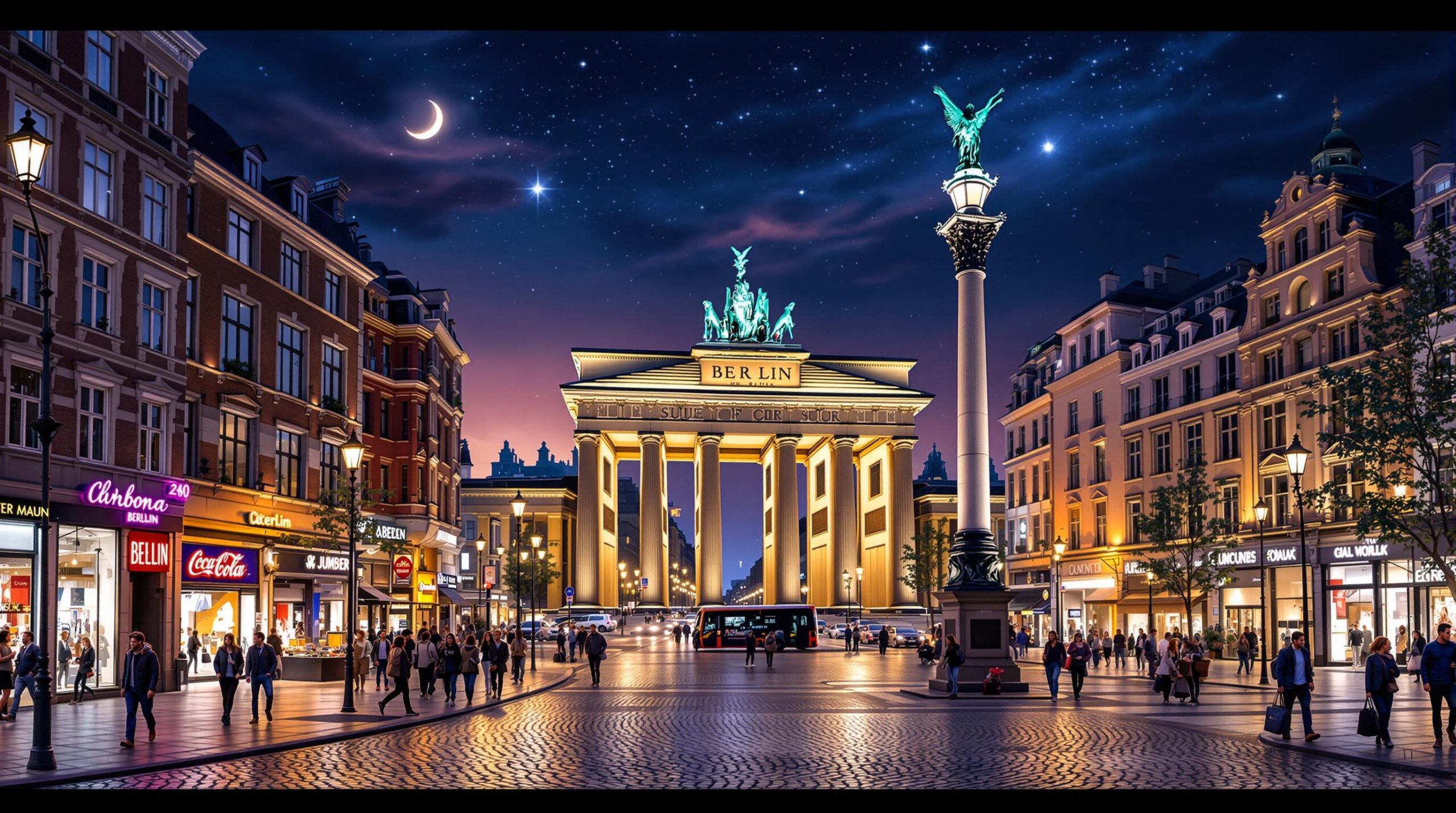 hébergement Berlin : vue panoramique de quartiers variés de Berlin pour hébergement