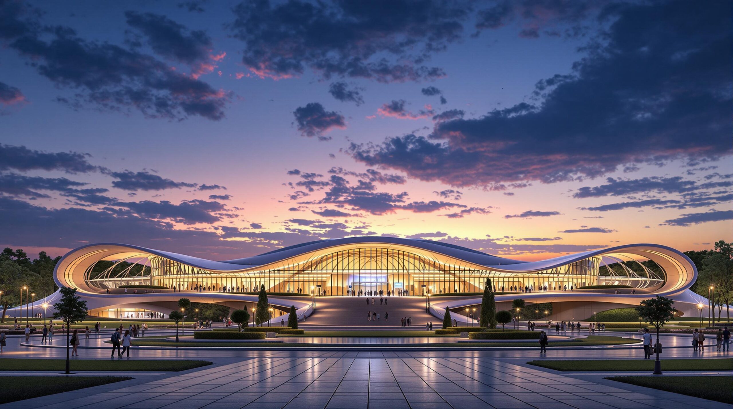 Palais national de la culture : vue majestueuse du bâtiment emblématique à Sofia