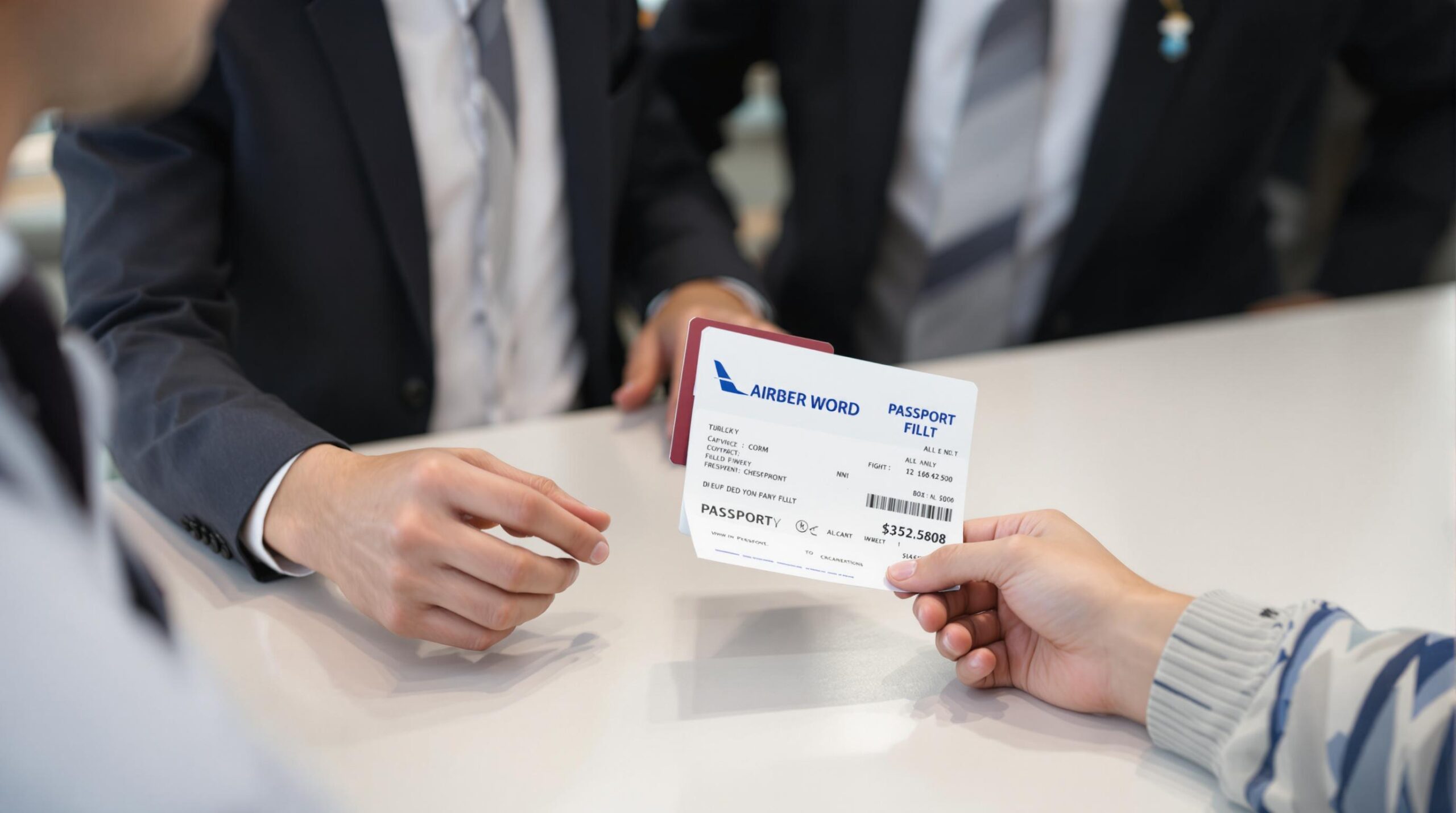 modification du nom billet avion : personne vérifiant son billet d'avion