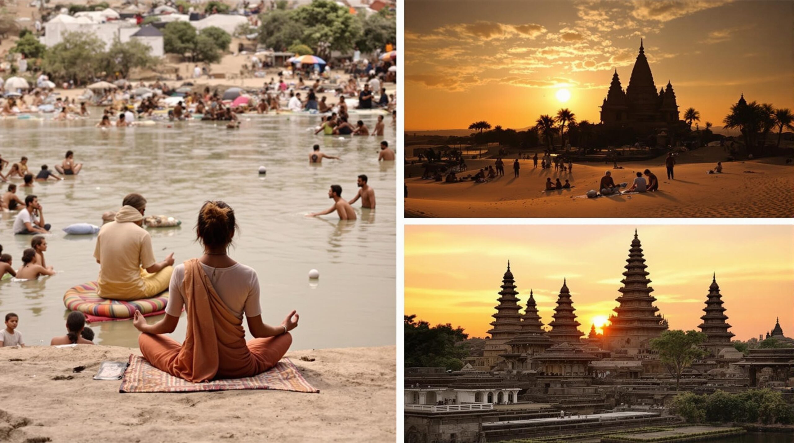 voyage spirituel : méditation en voyage spirituel dans un lieu sacré