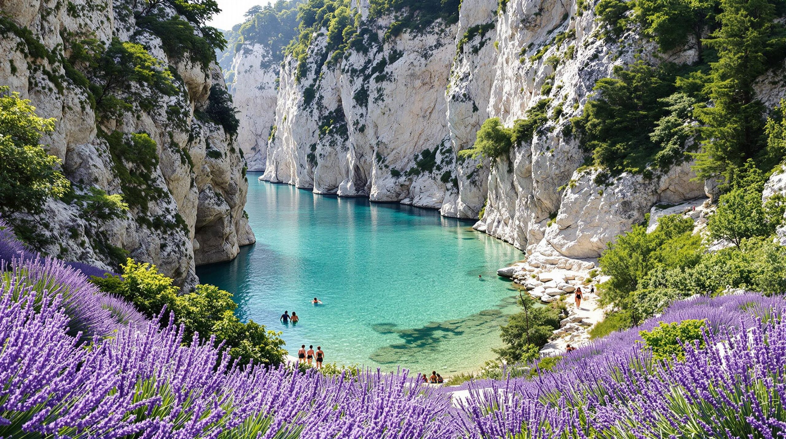 destinations en France : paysages variés des Gorges du Verdon et des falaises d'Etretat