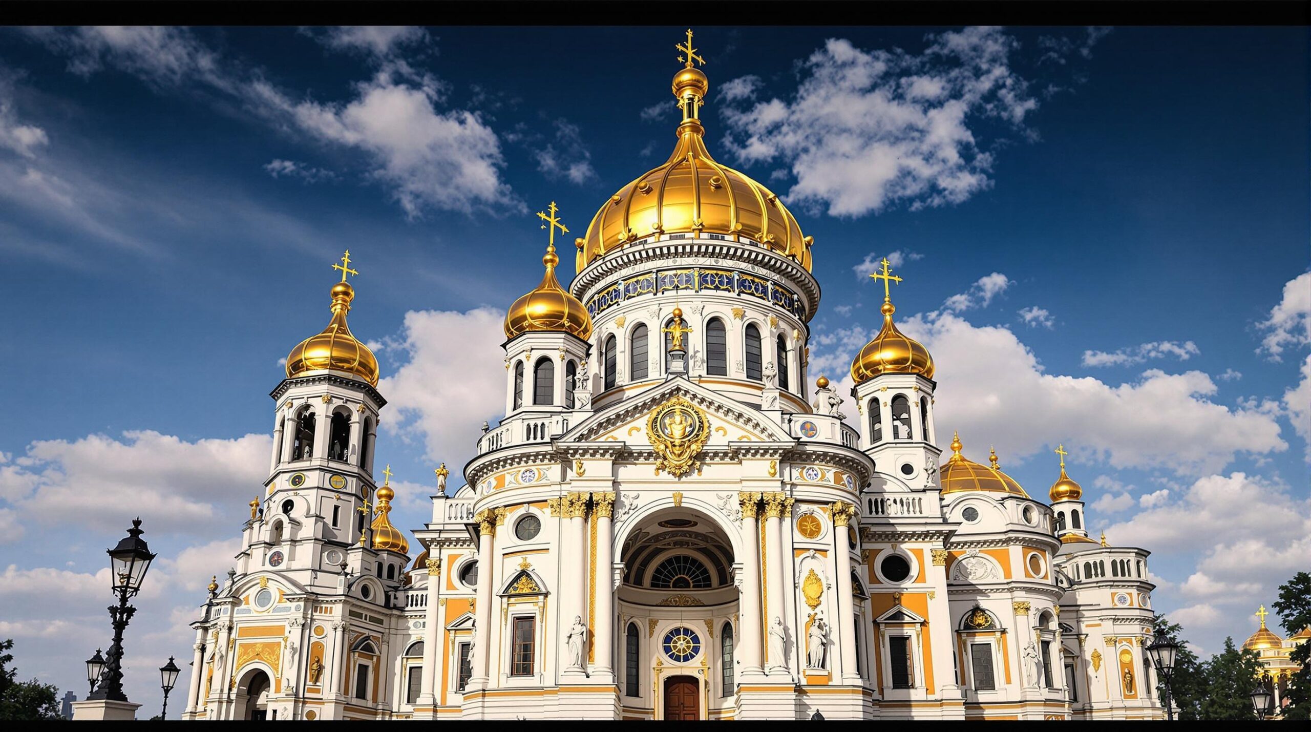 Cathédrale Saint-Alexandre-Nevski : vue extérieure de la cathédrale avec sa coupole dorée emblématique
