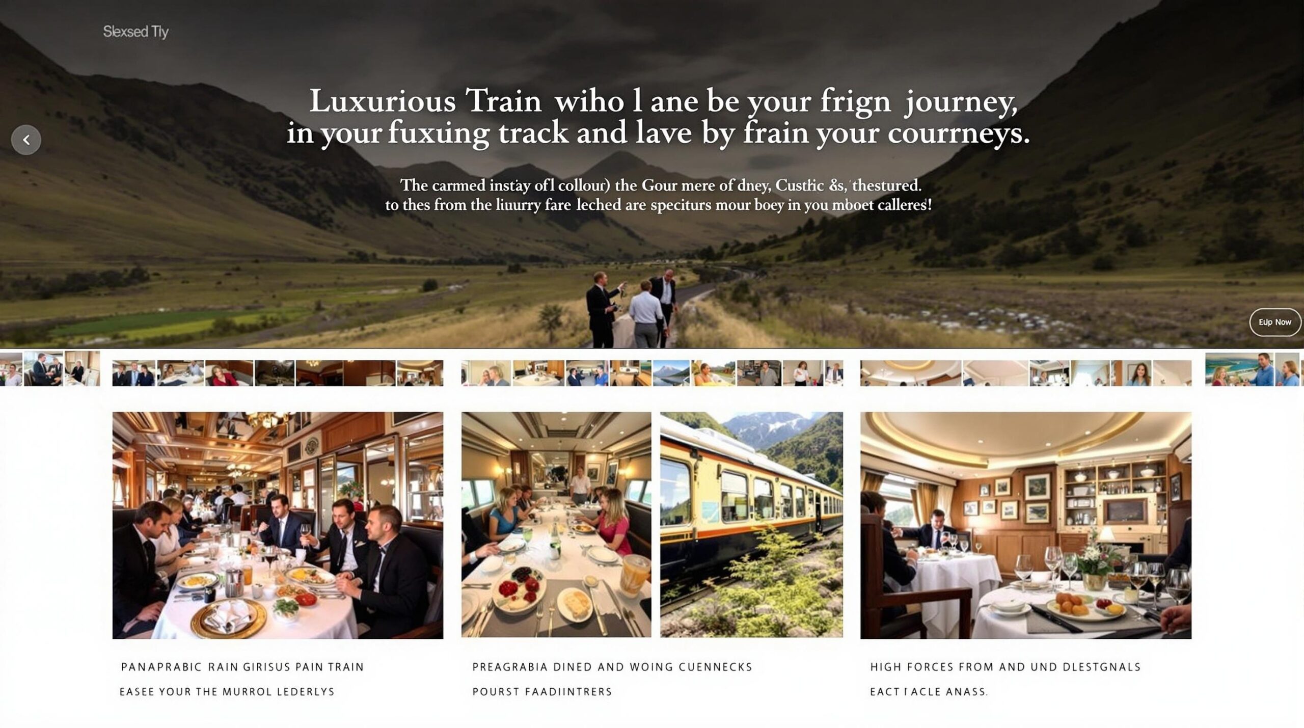 trains de luxe : train de luxe traversant des paysages magnifiques