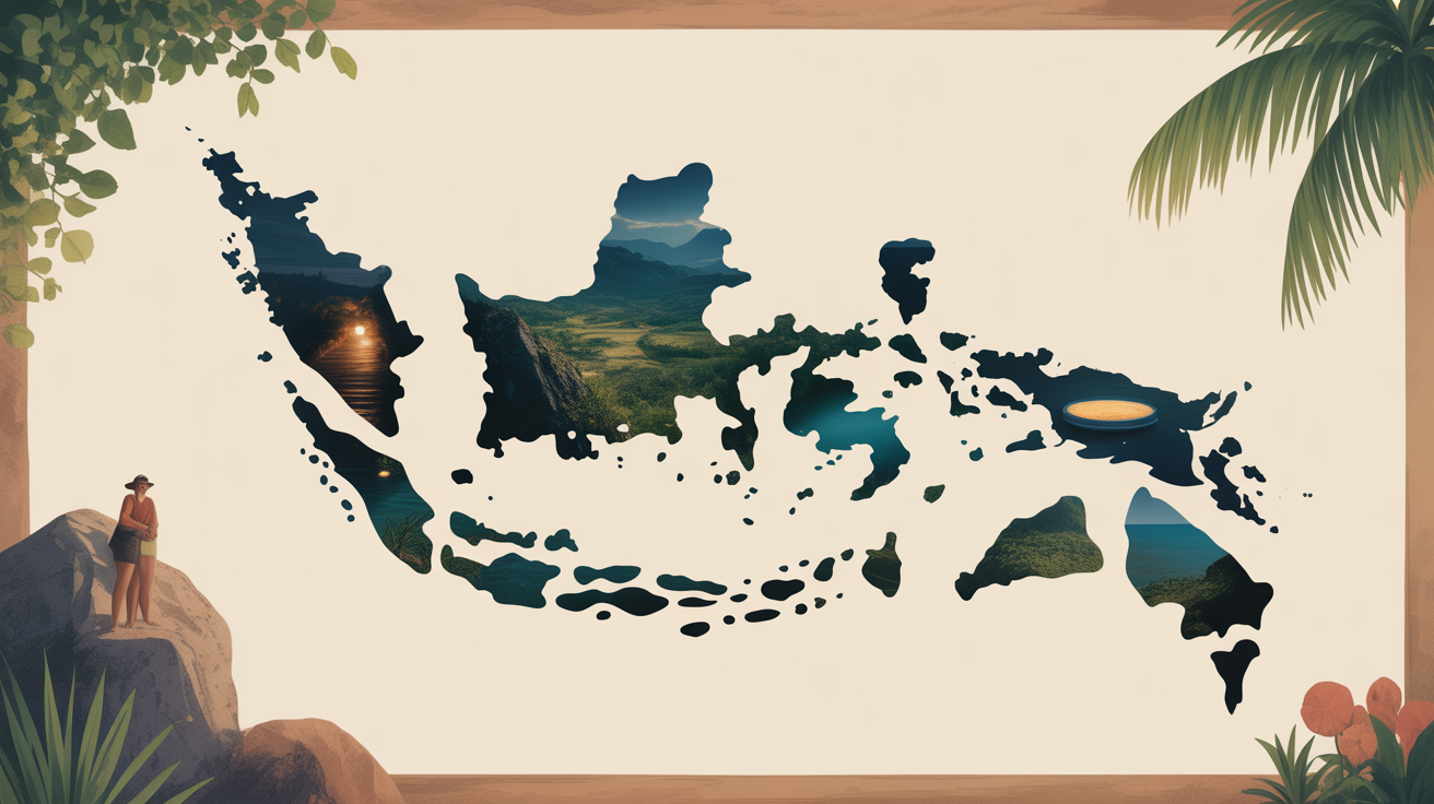Carte Indonesie Lombok Flores Sulawesi alternatives a Bali