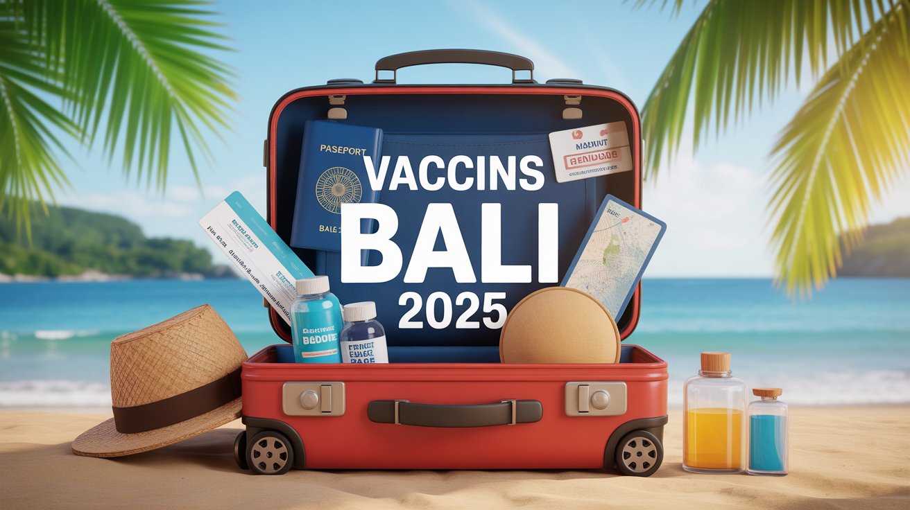Valise vaccins Bali 2025 rizières plage