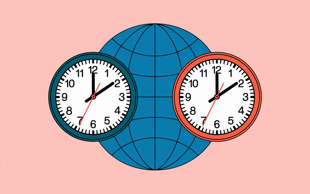 Horloges decalage horaire Nouvelle Caledonie France GMT+11