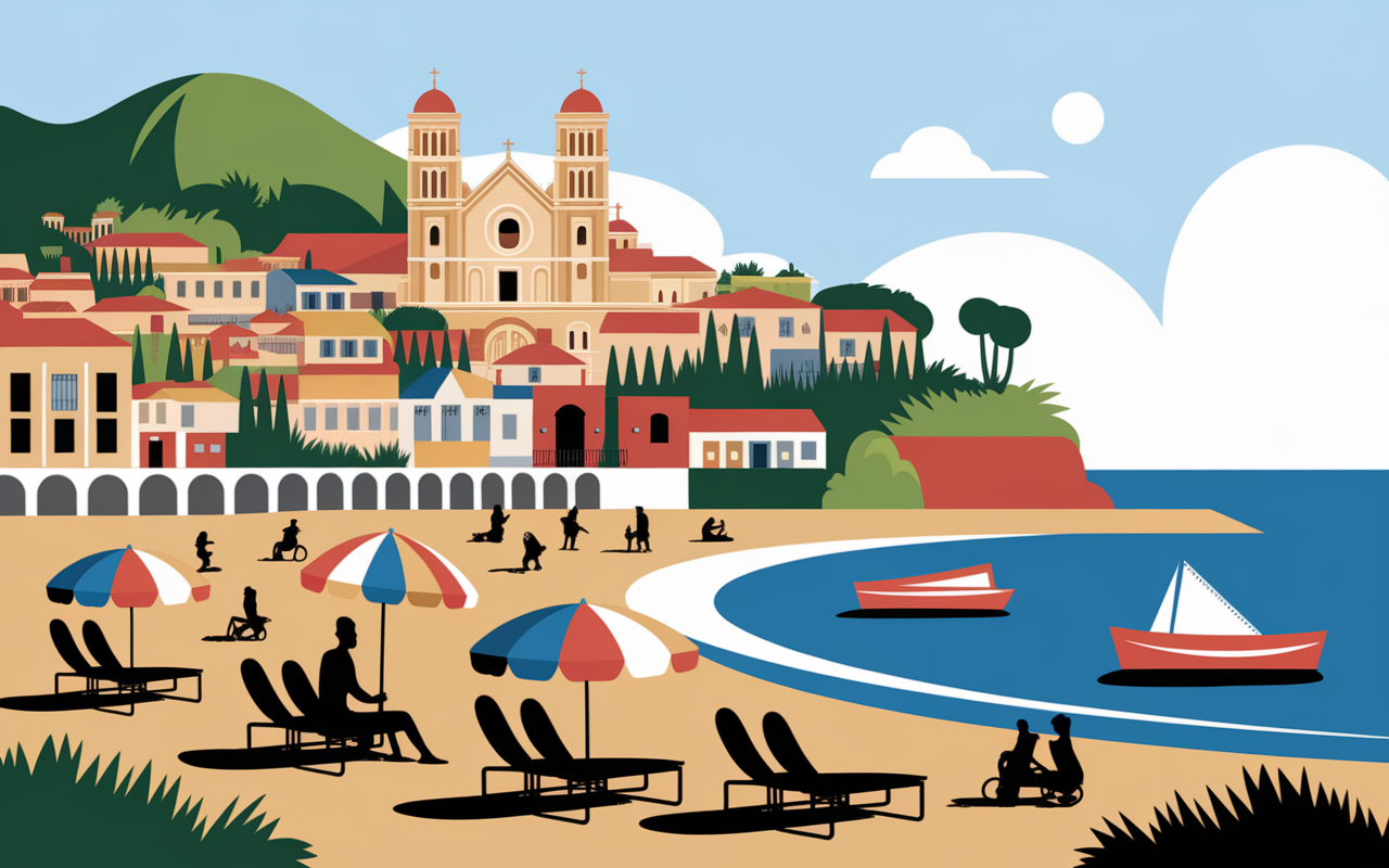 Vue village Cefalu cathedrale plage ruelles