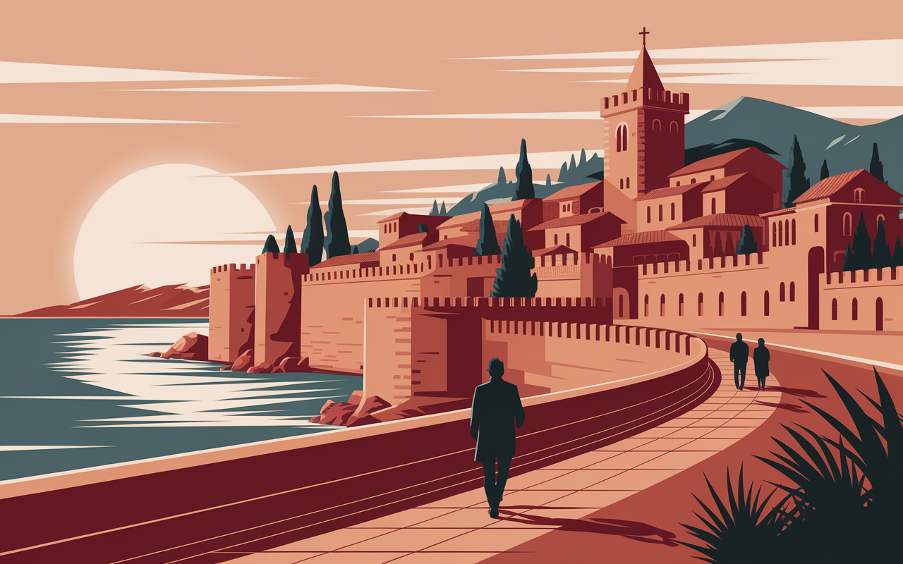 ville fortifiée Korčula ruelles clochers blog