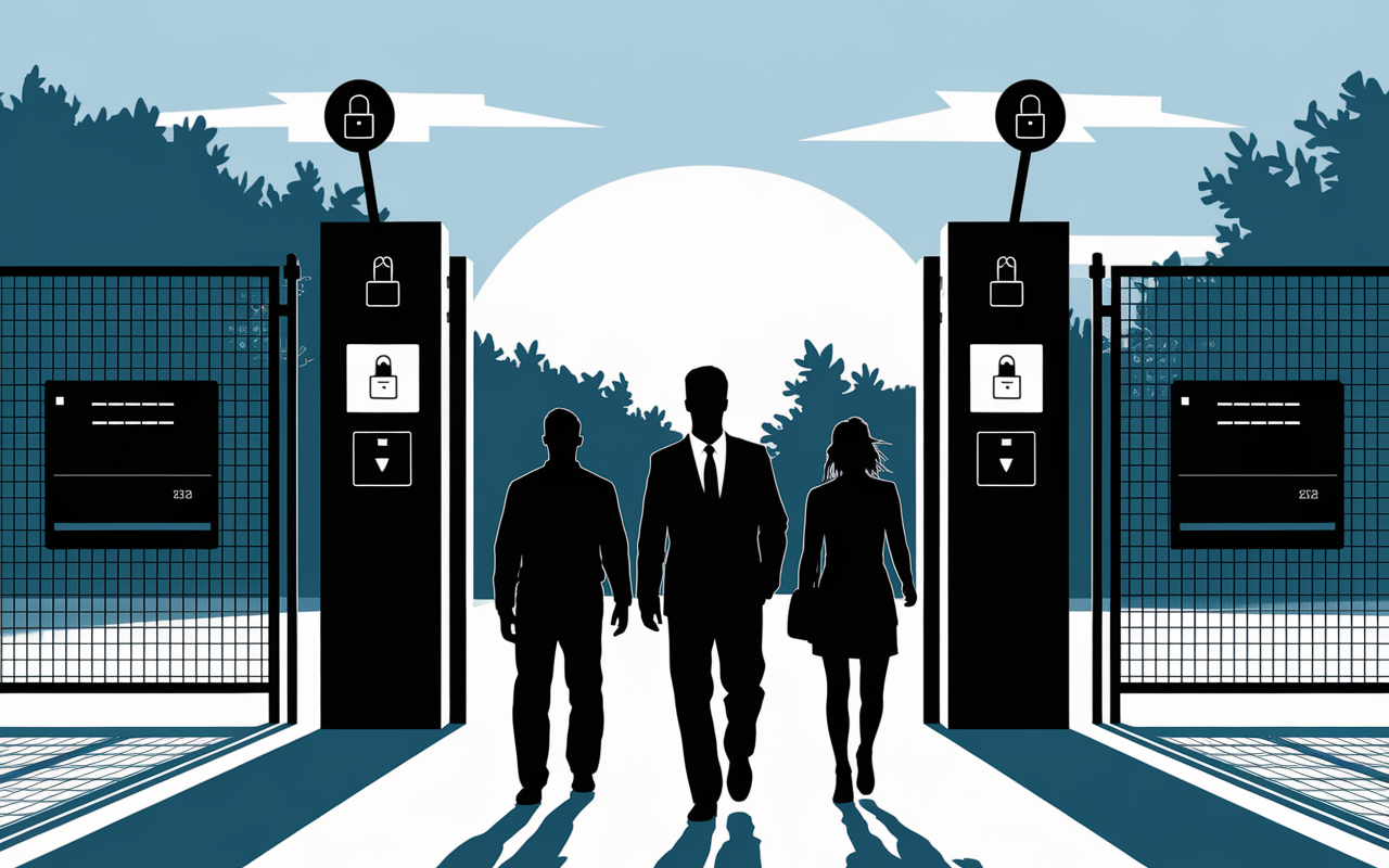 groupe visiteurs guide securite tchernobyl illustration
