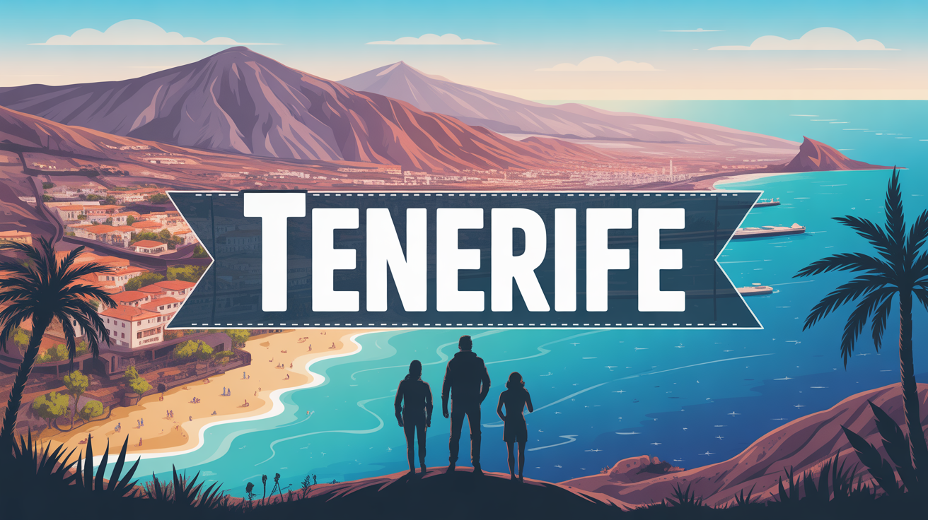 Illustration de Tenerife ciel volcan plages randonnee