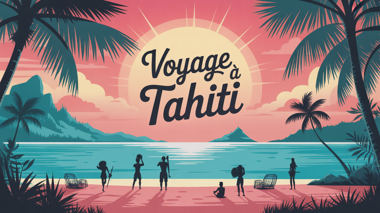 voyage a tahiti plage mer turquoise palmiers