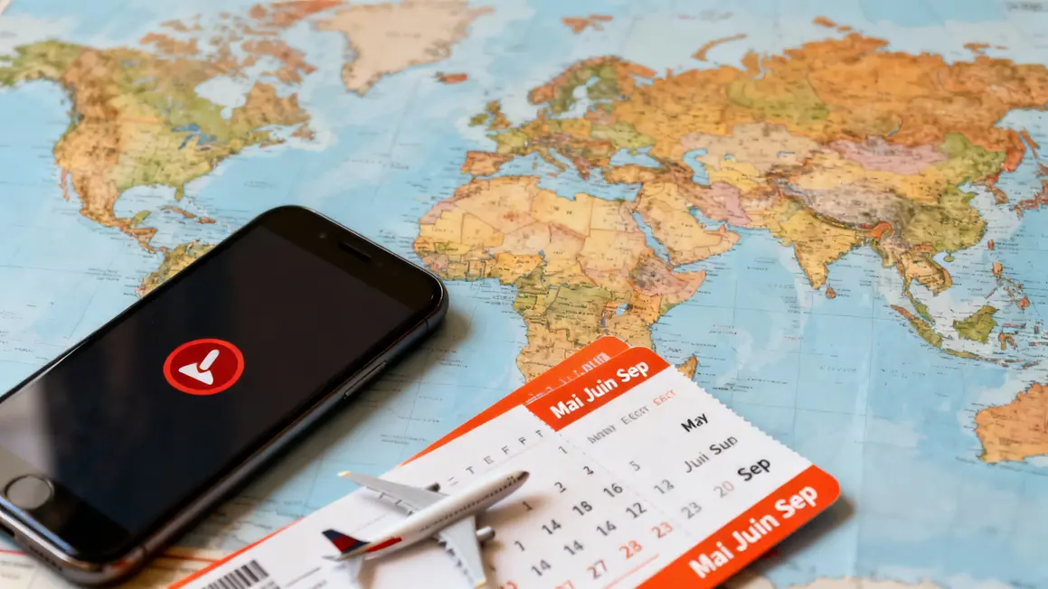 Billets avion smartphone alerte économies calendrier