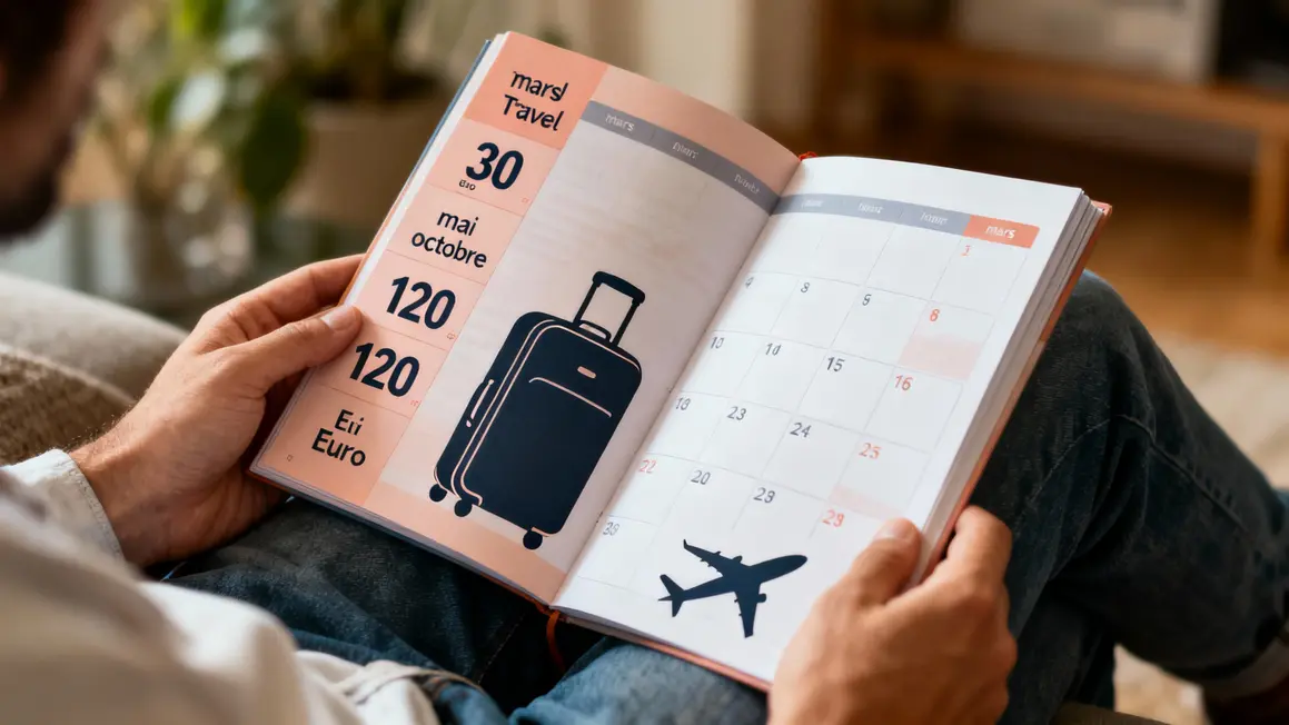infographie calendrier prix bas voyage
