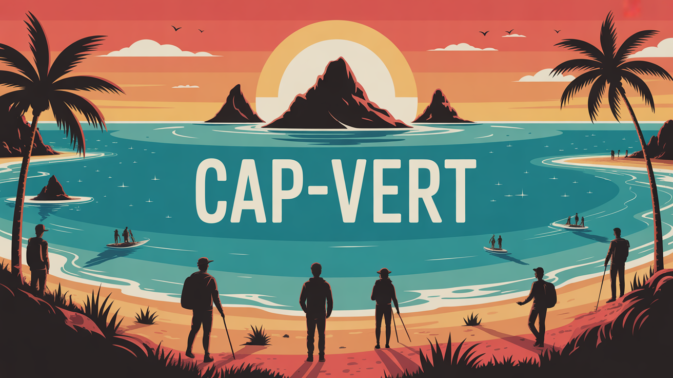 Illustration îles volcaniques Cap-Vert voyage spontané