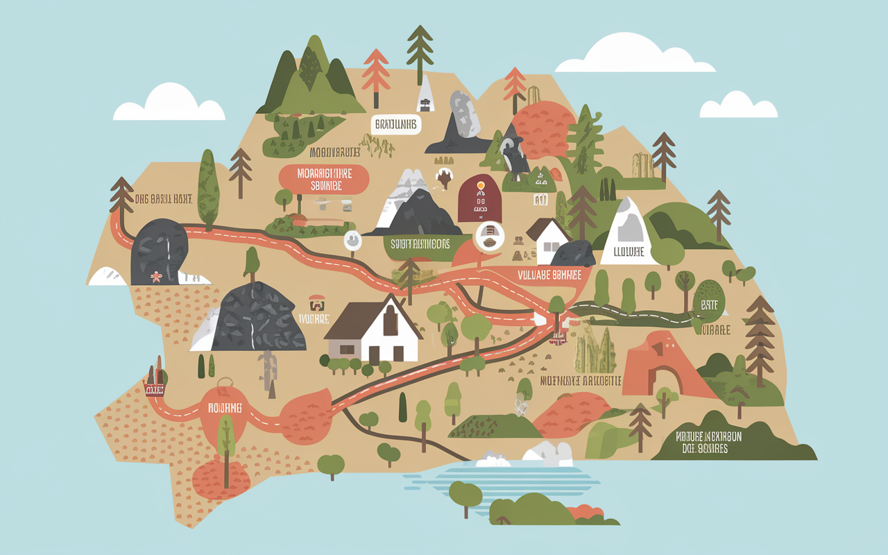 Carte interactive Ardèche avec gorges et villages secrets