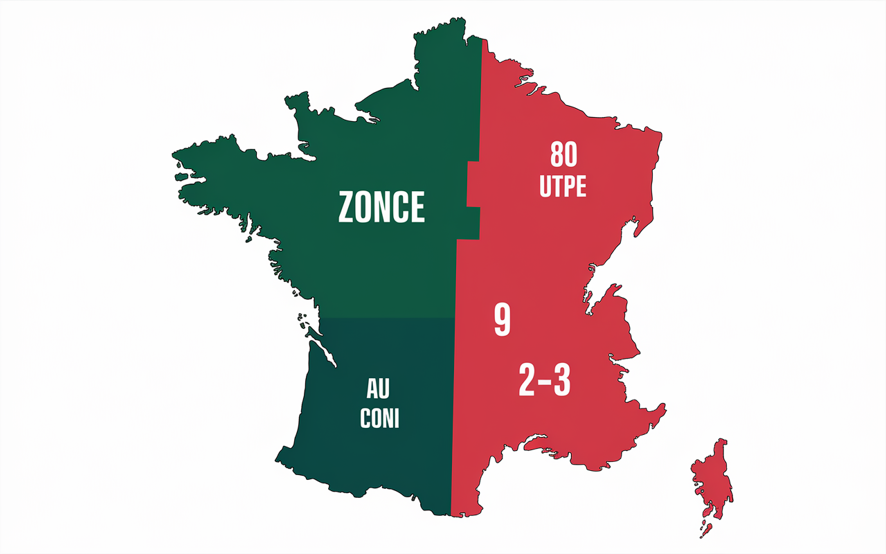 Carte synthétique des zones volcaniques en France