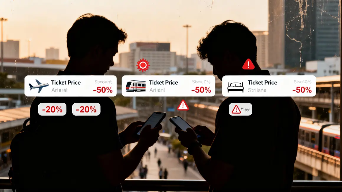 deux silhouettes comparent prix billets apps voyage pas cher