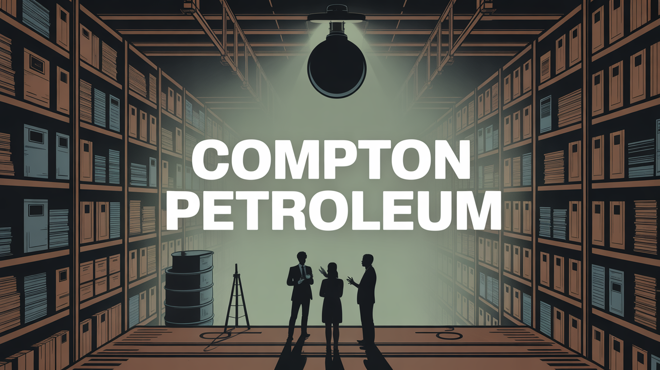Illustration Compton Petroleum plateforme et archives