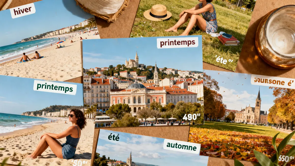 Tableau destinations pas cher par saison