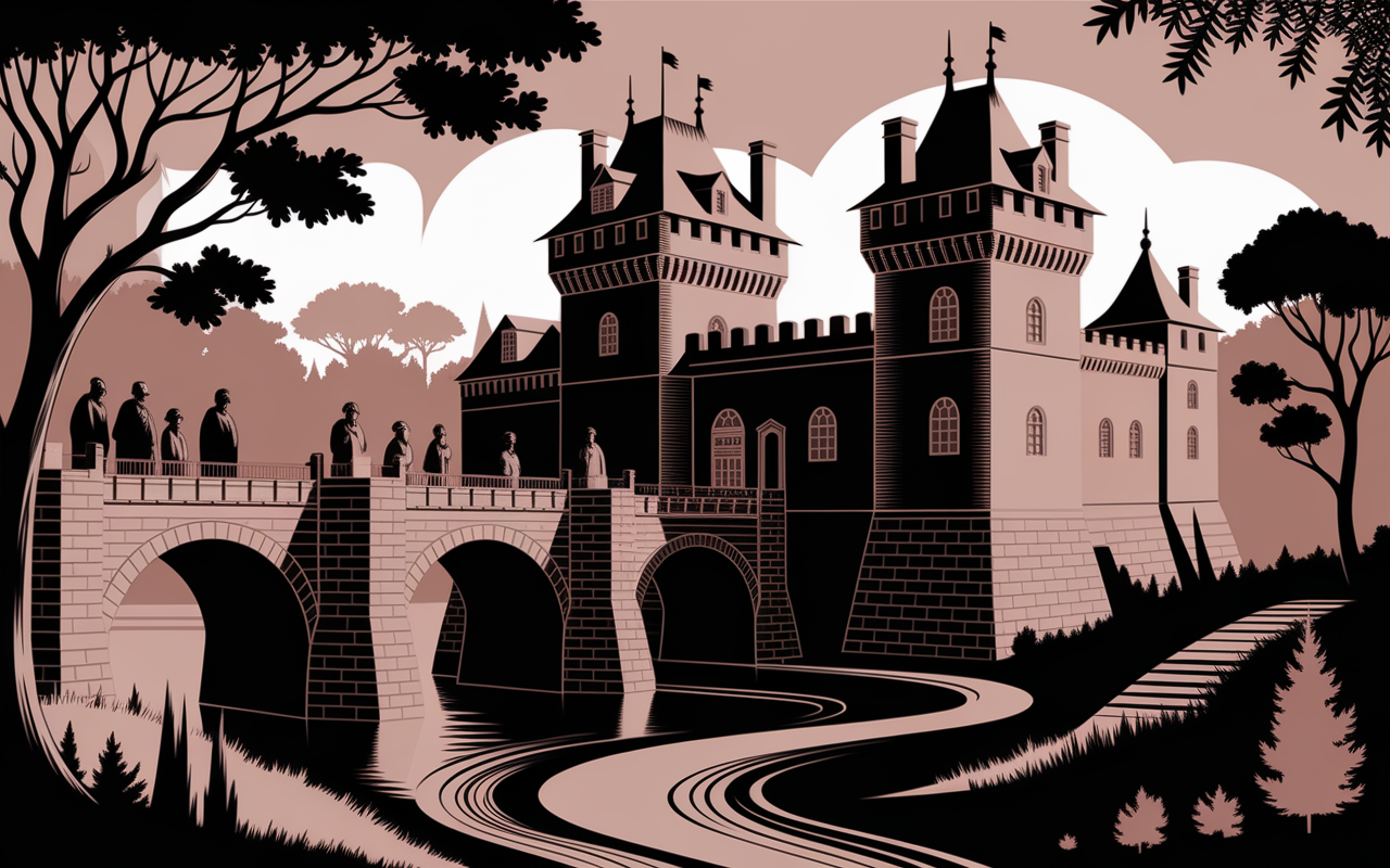 Chateau fort Durtal pont medieval histoire