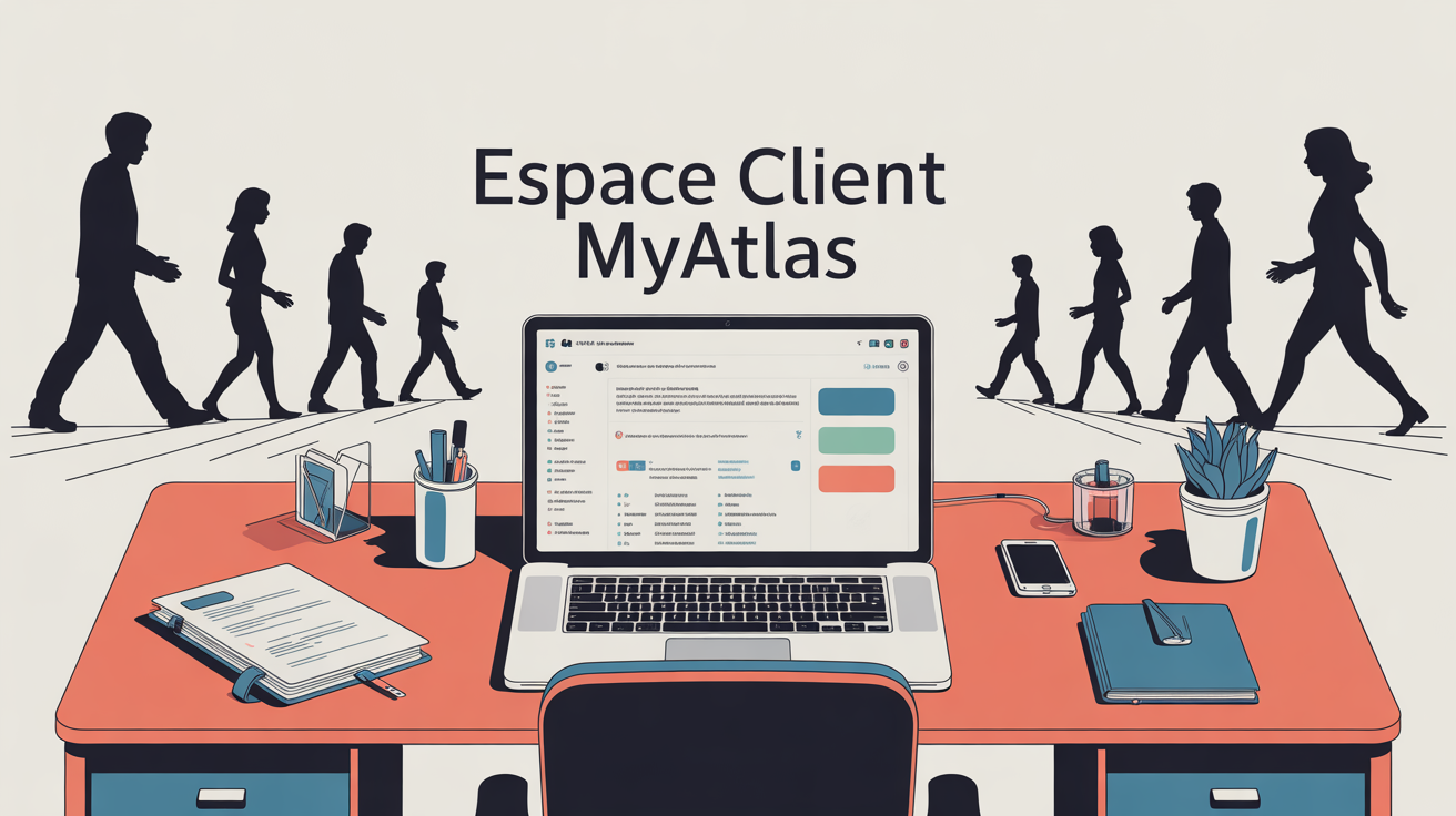 bureau lumineux avec interface espace client myAtlas