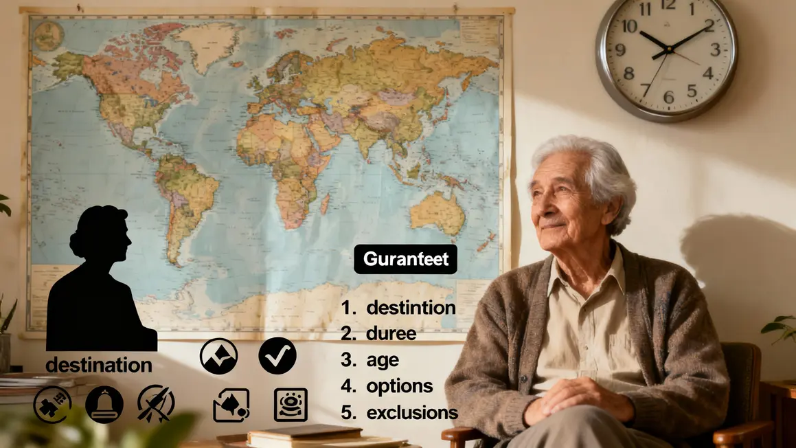 infographie prix assurance voyage destination duree age options exclusions