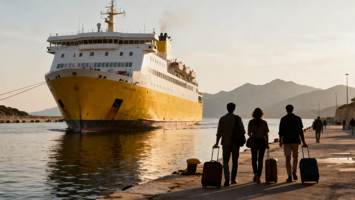 ferry jaune blanc corse prix reduit port voyage