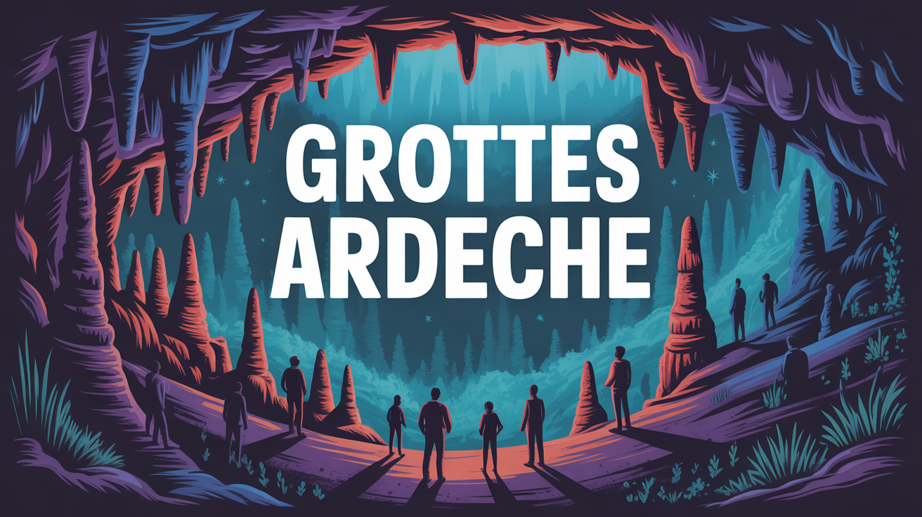 Visite grottes Ardeche stalactites stalagmites ambiance immersive