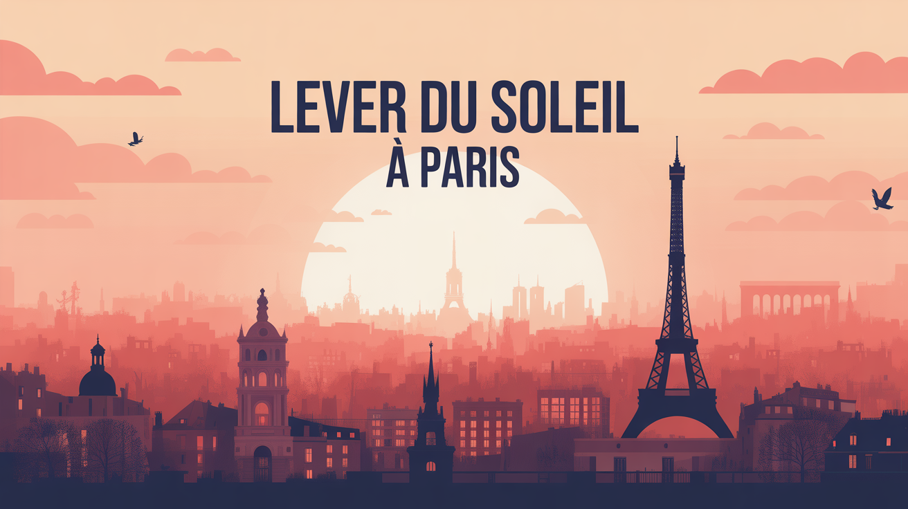 Paris au lever du soleil ambiance dorée
