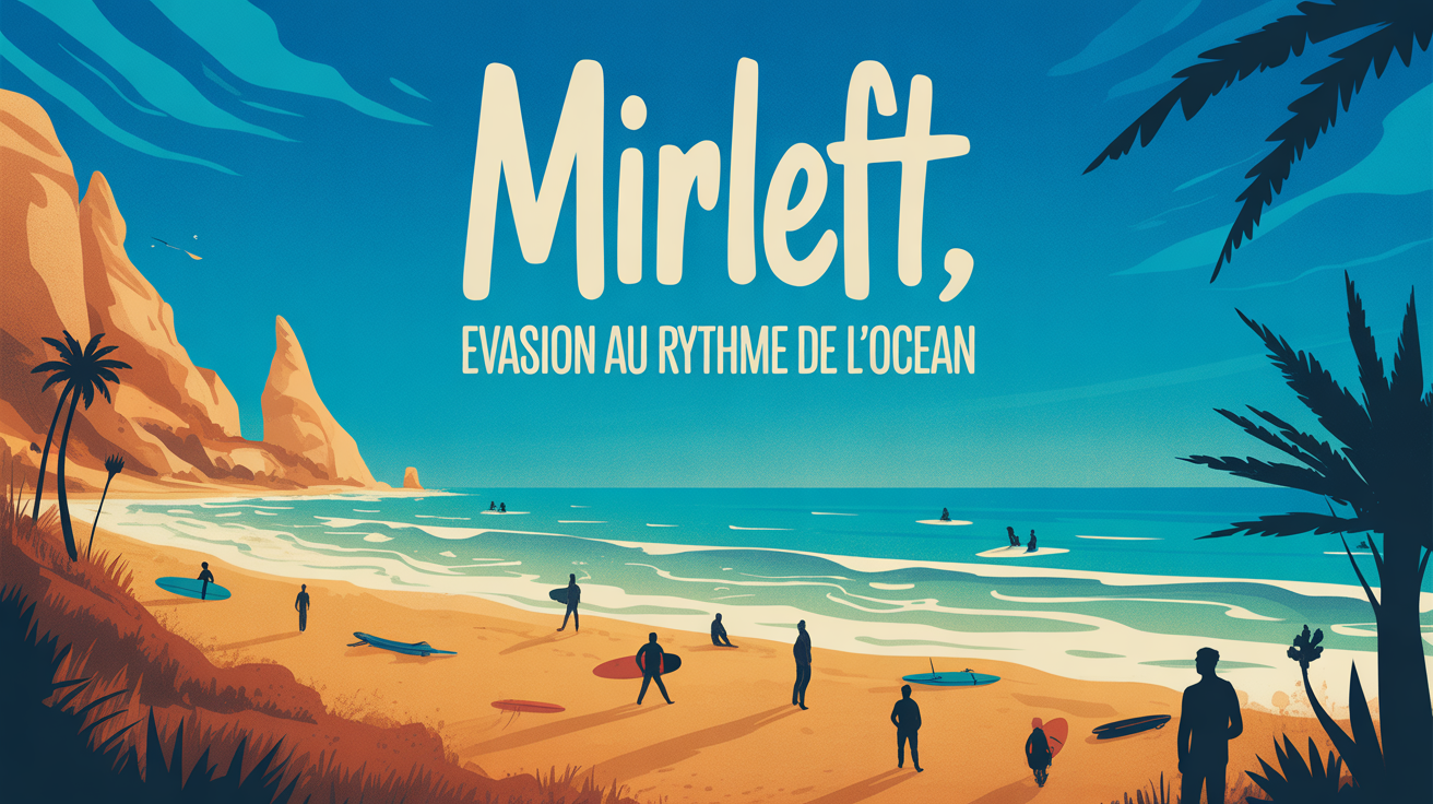 Plage sauvage Mirleft Maroc surfers ambiance océan