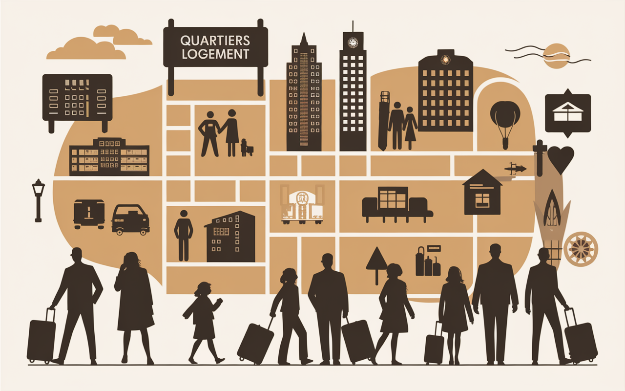 Carte quartiers Prague hébergement profils voyageurs