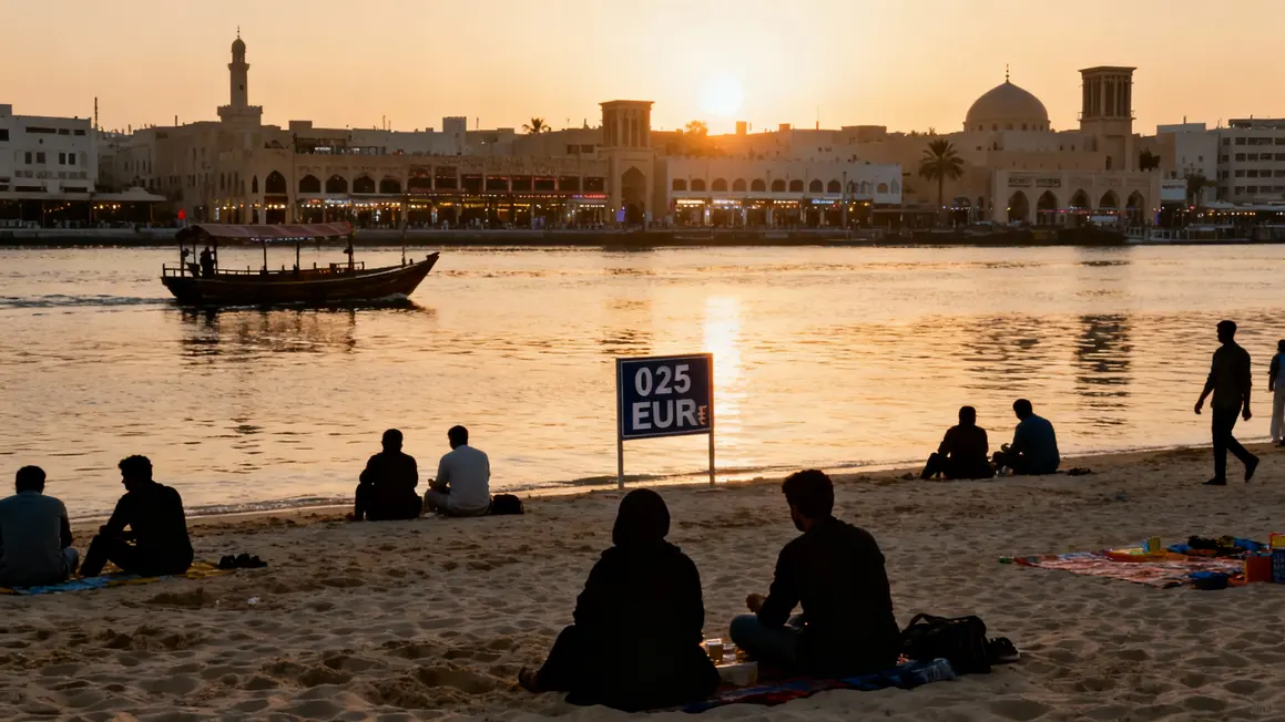 Plage et activités économiques Dubaï souk abra