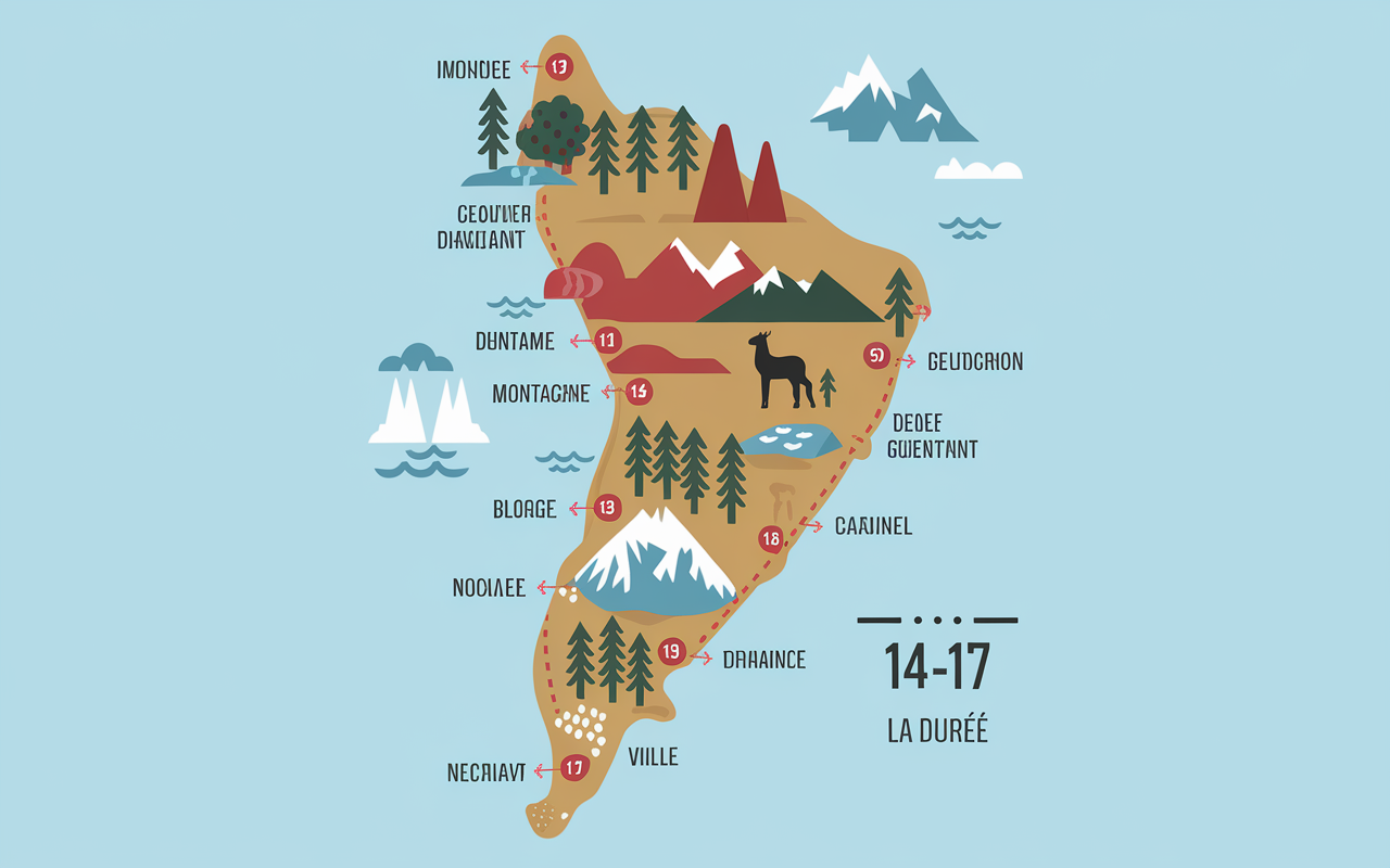Carte chili argentine itineraire circuits
