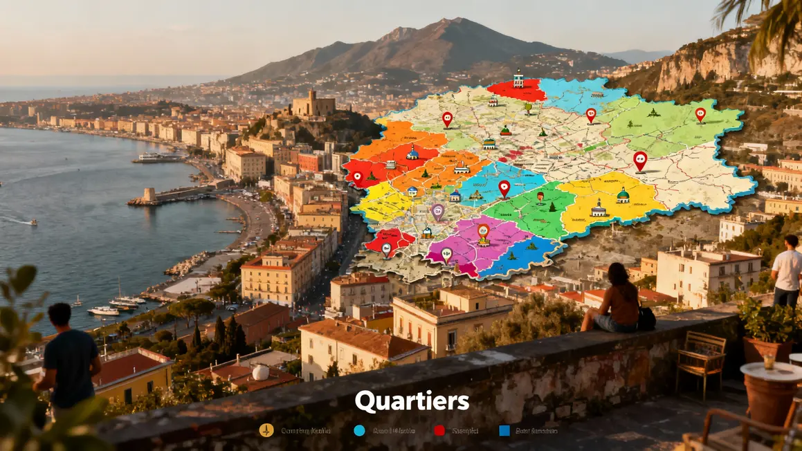 carte quartiers naples touristique