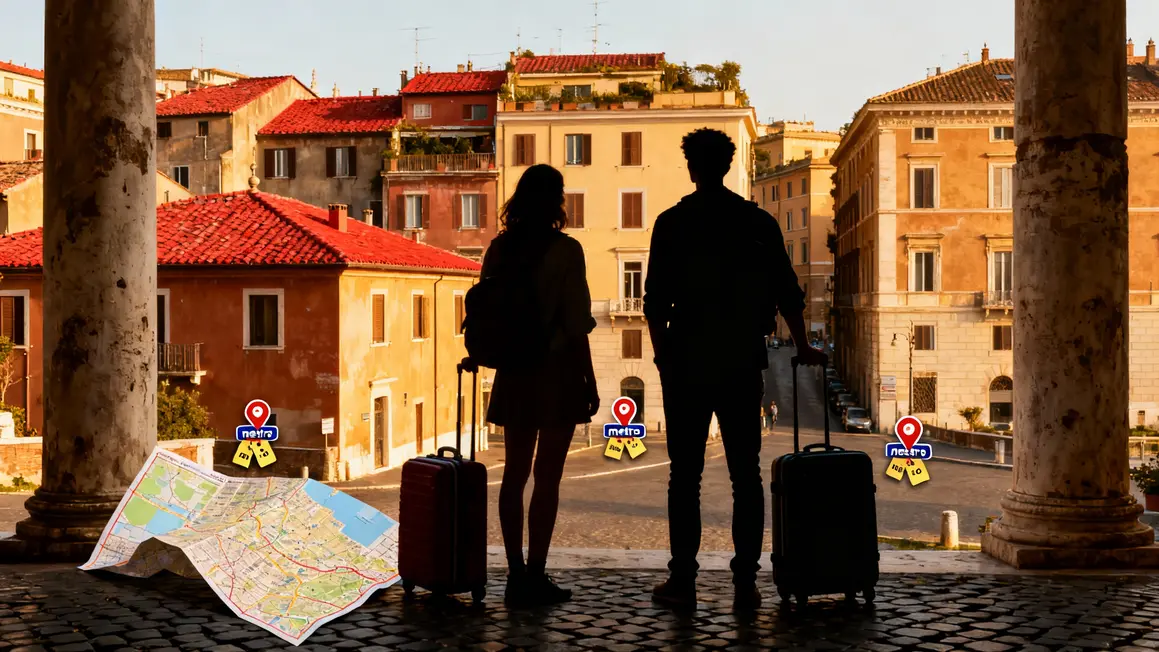 Voyageurs criteres logement Rome photorealiste