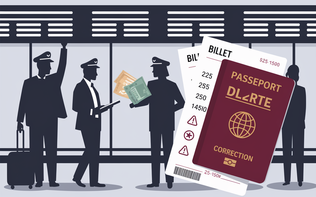Risques embarquement erreur date de naissance billet d'avion