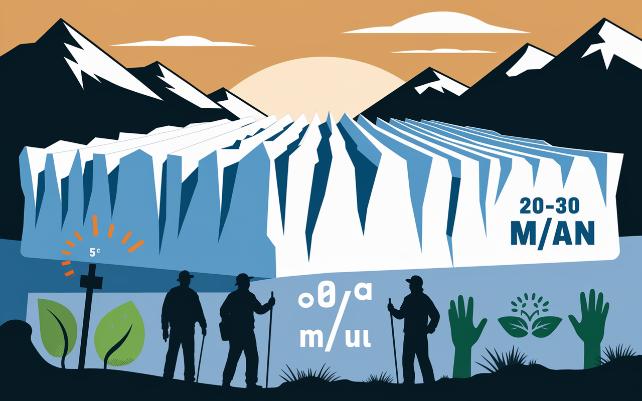 Glacier Patagonie impact climat et eco-tourisme