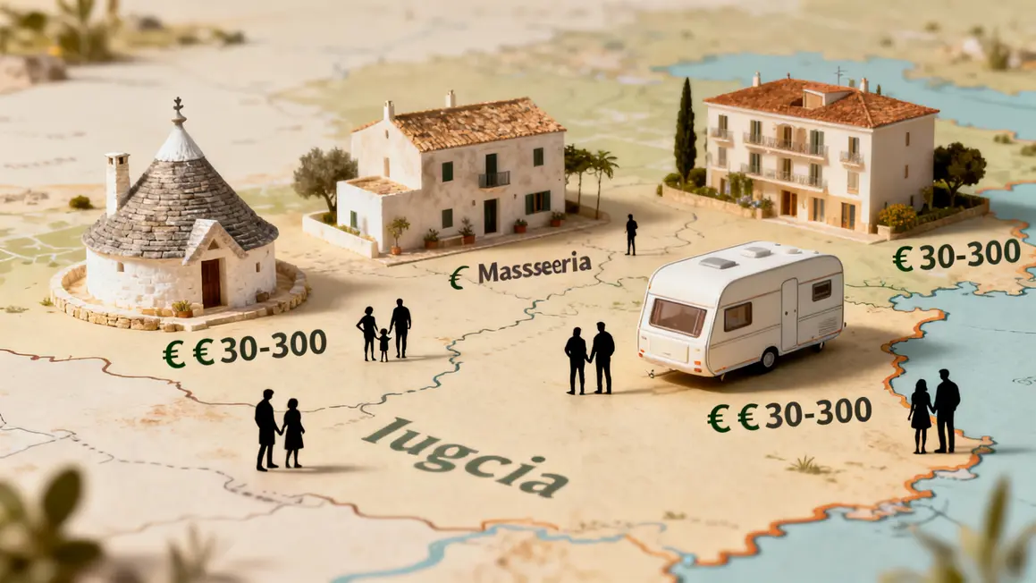 Hebergement budget Pouilles trulli masserie hotel mobil home