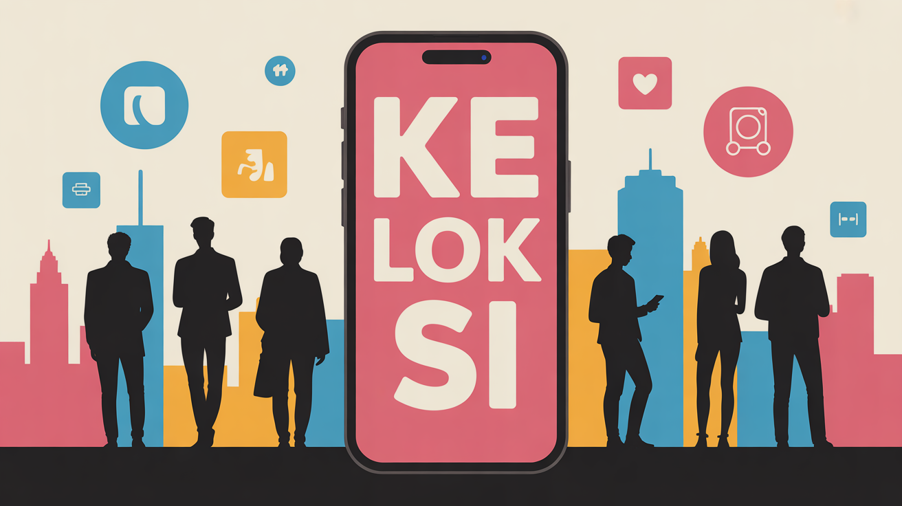ke lok si silhouettes devant smartphone reseaux sociaux