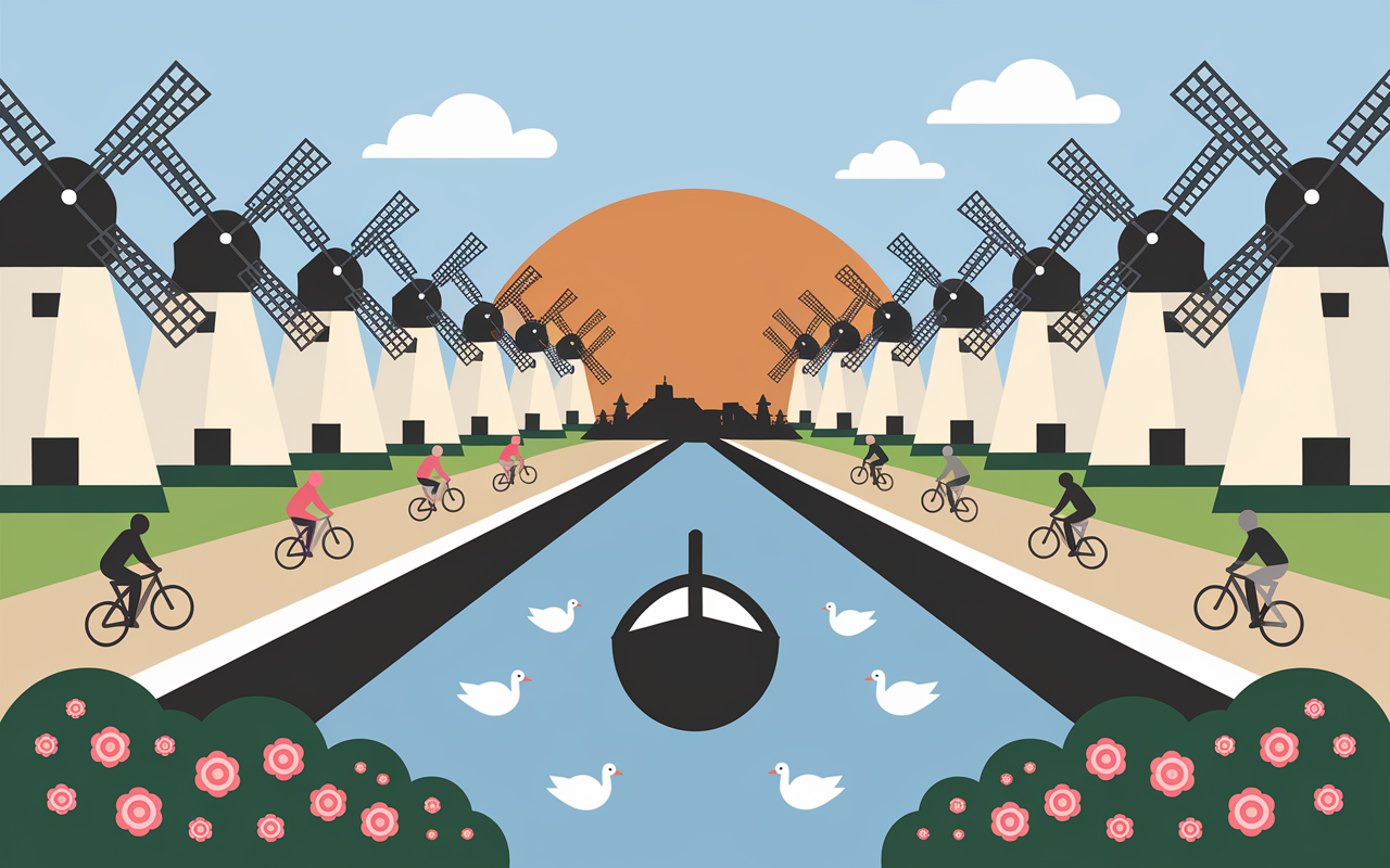 kinderdijk moulins canal cyclistes billets prix
