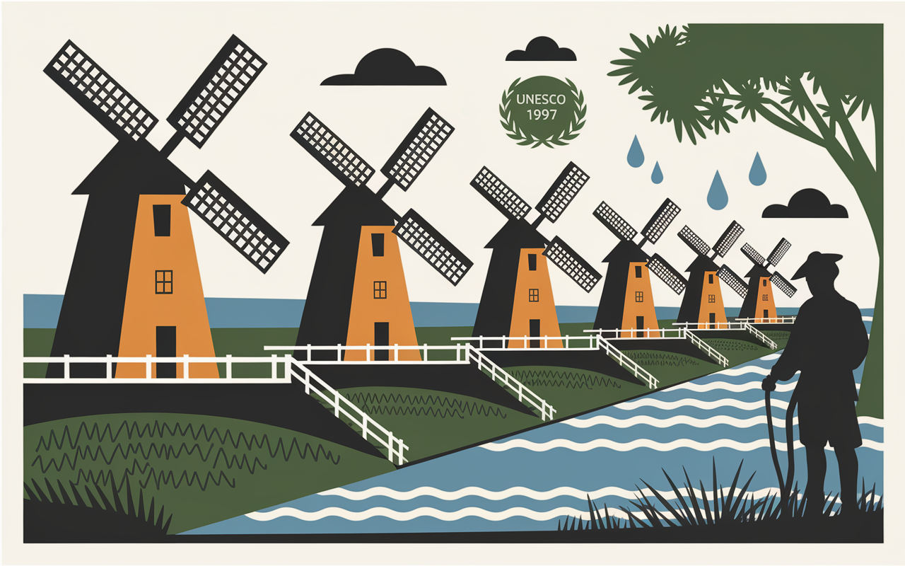 kinderdijk moulins dates unesco meunier