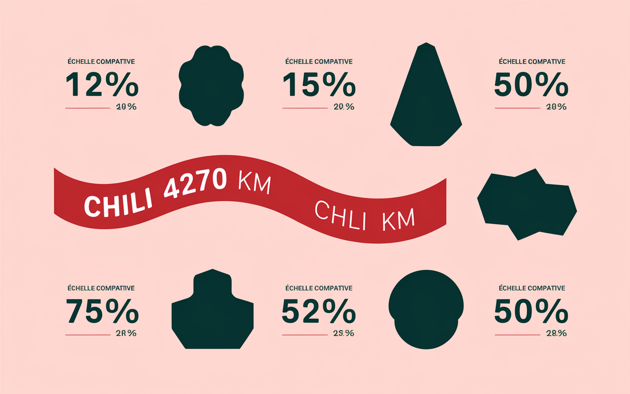 longueur chili échelle comparative pays