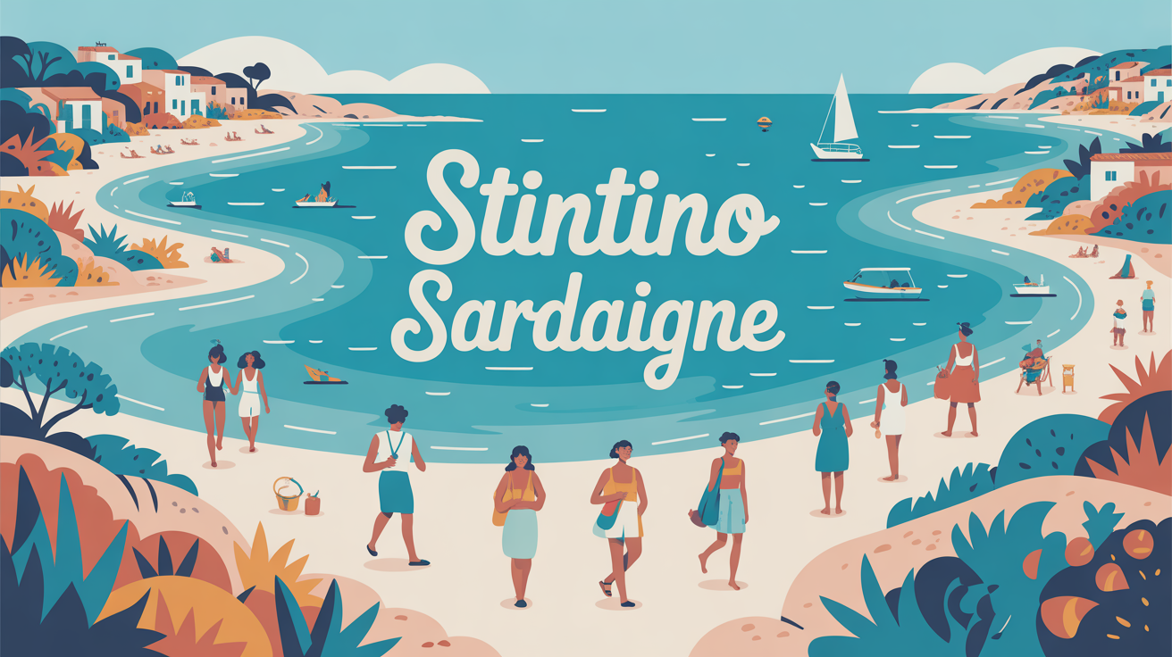 stintino sardaigne village mediterraneen stylise