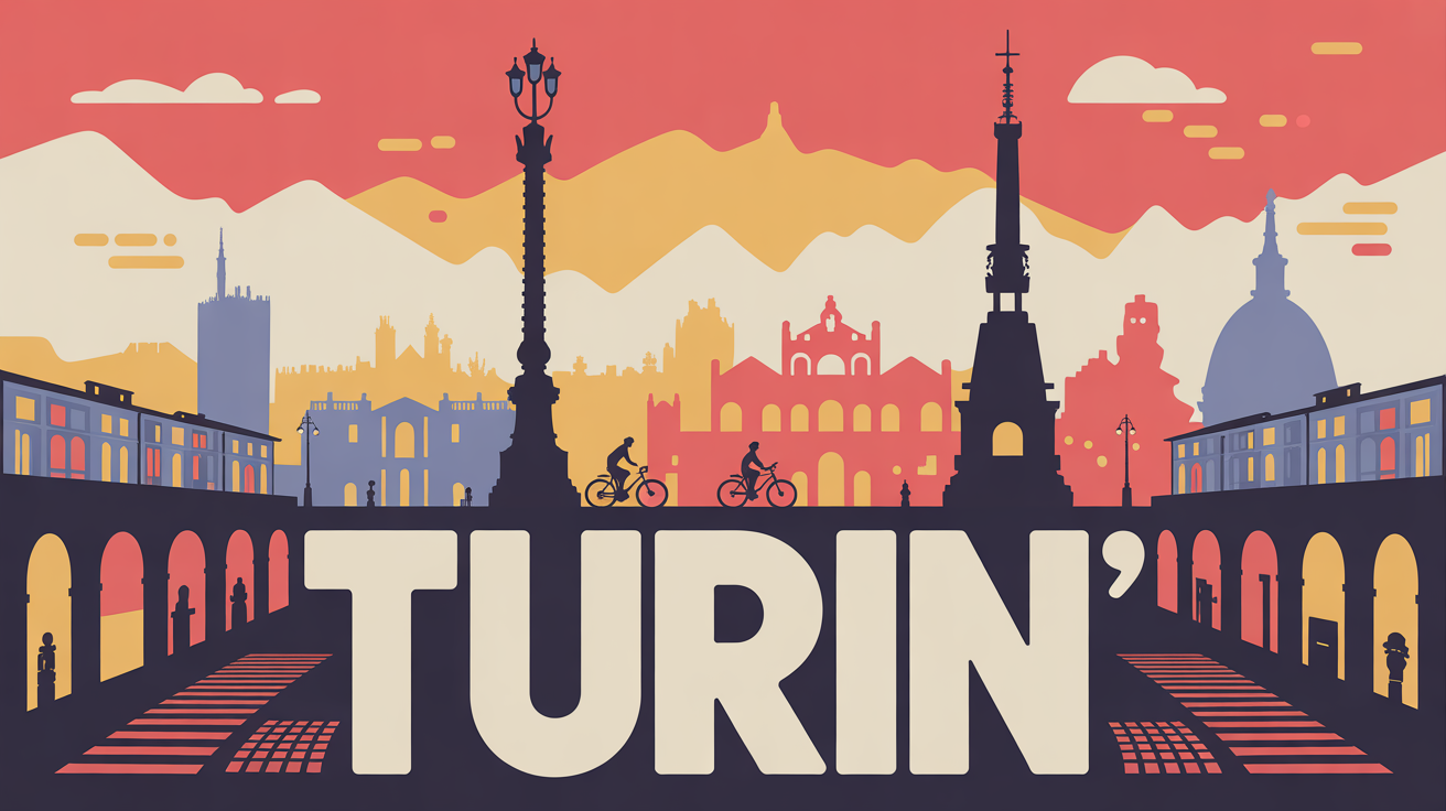 turin city panorama urbain monuments et alpes