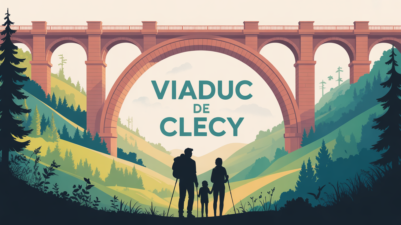 Illustration viaduc de Clécy paysages randonneurs