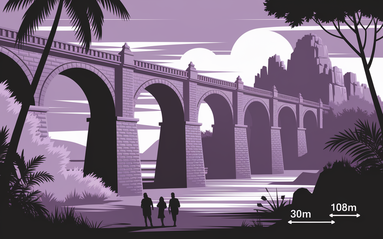 Viaduc de Clécy vue pierre chiffres