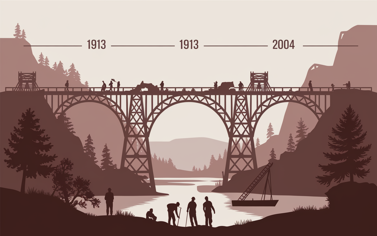 viaduc des fauvettes ruines reconstruction timeline